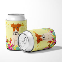 Load image into Gallery viewer, Easter Eggs Wire Fox Terrier Can or Bottle Hugger BB6101CC