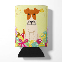 Load image into Gallery viewer, Easter Eggs Wire Fox Terrier Can or Bottle Hugger BB6101CC