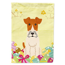 Load image into Gallery viewer, Easter Eggs Wire Fox Terrier Flag Canvas House Size BB6101CHF