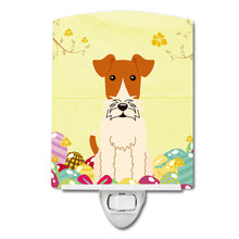 Load image into Gallery viewer, Easter Eggs Wire Fox Terrier Ceramic Night Light BB6101CNL