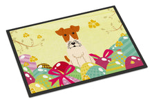 Load image into Gallery viewer, Easter Eggs Wire Fox Terrier Doormat - 24x36 Decorative Floor Mat – Indoor/Outdoor Rug with Artistic Flair BB6101JMAT