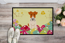 Load image into Gallery viewer, Easter Eggs Wire Fox Terrier Doormat - 18x27 Decorative Floor Mat – Indoor/Outdoor Rug with Artistic Flair BB6101MAT