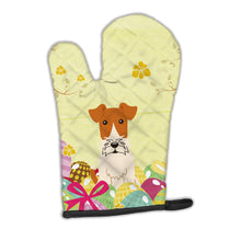 Load image into Gallery viewer, Easter Eggs Wire Fox Terrier Oven Mitt BB6101OVMT