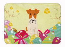 Load image into Gallery viewer, Easter Eggs Wire Fox Terrier Machine Washable Memory Foam Mat BB6101RUG
