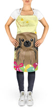 Load image into Gallery viewer, Easter Eggs Pekingnese Tan Apron – Artist-Designed Kitchen, BBQ &amp; Craft Apron BB6102APRON