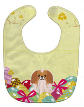 Load image into Gallery viewer, Easter Eggs Pekingnese Red White Baby Bib BB6103BIB