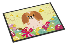 Load image into Gallery viewer, Easter Eggs Pekingnese Red White Doormat - 18x27 Decorative Floor Mat – Indoor/Outdoor Rug with Artistic Flair BB6103MAT