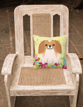Load image into Gallery viewer, Easter Eggs Pekingnese Red White Fabric Decorative Pillow BB6103PW1818