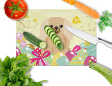 Load image into Gallery viewer, Easter Eggs Pekingnese Fawn Sable Glass Cutting Boards – Durable, Decorative Kitchen Art Large BB6104LCB
