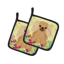 Load image into Gallery viewer, Easter Eggs Pekingnese Fawn Sable Pot Holders - Set of 2 - Heat-Resistant Kitchen Essentials BB6104PTHD