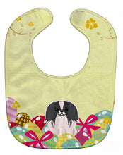 Load image into Gallery viewer, Easter Eggs Pekingnese Black White Baby Bib BB6105BIB
