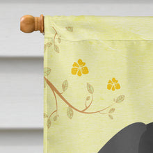 Load image into Gallery viewer, Easter Eggs Pekingnese Black White Flag Canvas House Size BB6105CHF