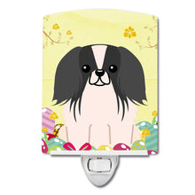 Load image into Gallery viewer, Easter Eggs Pekingnese Black White Ceramic Night Light BB6105CNL