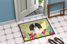 Load image into Gallery viewer, Easter Eggs Pekingnese Black White Doormat - 18x27 Decorative Floor Mat – Indoor/Outdoor Rug with Artistic Flair BB6105MAT