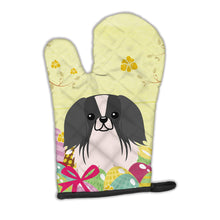 Load image into Gallery viewer, Easter Eggs Pekingnese Black White Oven Mitt BB6105OVMT