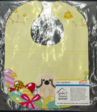 Load image into Gallery viewer, Easter Eggs Pekingnese Cream Baby Bib BB6106BIB