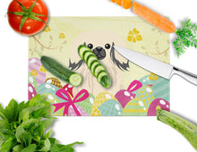 Load image into Gallery viewer, Easter Eggs Pekingnese Cream Glass Cutting Boards – Durable, Decorative Kitchen Art Large BB6106LCB