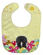 Load image into Gallery viewer, Easter Eggs Pekingnese Black Baby Bib BB6107BIB