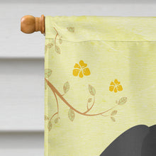 Load image into Gallery viewer, Easter Eggs Pekingnese Black Flag Canvas House Size BB6107CHF
