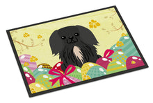 Load image into Gallery viewer, Easter Eggs Pekingnese Black Doormat - 18x27 Decorative Floor Mat – Indoor/Outdoor Rug with Artistic Flair BB6107MAT