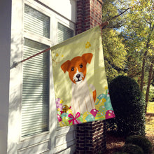 Load image into Gallery viewer, Easter Eggs Jack Russell Terrier Flag Canvas House Size BB6108CHF