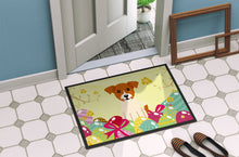 Load image into Gallery viewer, Easter Eggs Jack Russell Terrier Doormat - 24x36 Decorative Floor Mat – Indoor/Outdoor Rug with Artistic Flair BB6108JMAT