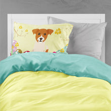 Load image into Gallery viewer, Easter Eggs Jack Russell Terrier Fabric Standard Pillowcase – Artistic Decorative Front, White Back BB6108PILLOWCASE