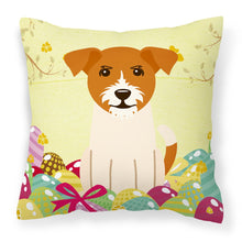 Load image into Gallery viewer, Easter Eggs Jack Russell Terrier Fabric Decorative Pillow BB6108PW1818