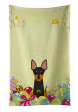 Load image into Gallery viewer, Easter Eggs English Toy Terrier Kitchen Towel – Artistic Dish Towel for Everyday Use BB6109KTWL