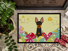 Load image into Gallery viewer, Easter Eggs English Toy Terrier Doormat - 18x27 Decorative Floor Mat – Indoor/Outdoor Rug with Artistic Flair BB6109MAT