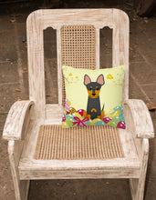 Load image into Gallery viewer, Easter Eggs English Toy Terrier Fabric Decorative Pillow BB6109PW1818