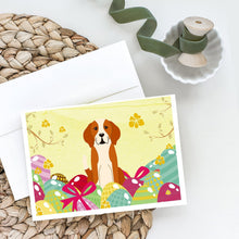 Load image into Gallery viewer, Easter Eggs English Foxhound Greeting Cards -  Blank Note Cards – 8-Pack of Artist-Designed Cards with Envelopes