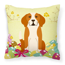 Load image into Gallery viewer, Easter Eggs English Foxhound Fabric Decorative Pillow BB6110PW1818