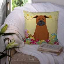 Load image into Gallery viewer, Easter Eggs Chinese Chongqing Dog Throw Pillow - 14x14 Decorative Pillow – Art for Your Home &amp; Patio BB6111PW1414