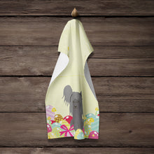 Load image into Gallery viewer, Easter Eggs Chinese Crested Black Kitchen Towel – Artistic Dish Towel for Everyday Use BB6112KTWL