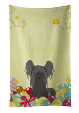 Load image into Gallery viewer, Easter Eggs Chinese Crested Black Kitchen Towel – Artistic Dish Towel for Everyday Use BB6112KTWL