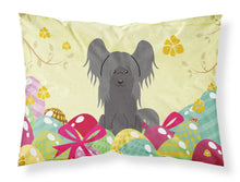 Load image into Gallery viewer, Easter Eggs Chinese Crested Black Fabric Standard Pillowcase – Artistic Decorative Front, White Back BB6112PILLOWCASE
