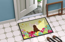 Load image into Gallery viewer, Easter Eggs Chinese Crested Cream Doormat - 18x27 Decorative Floor Mat – Indoor/Outdoor Rug with Artistic Flair BB6113MAT
