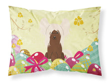Load image into Gallery viewer, Easter Eggs Chinese Crested Cream Fabric Standard Pillowcase – Artistic Decorative Front, White Back BB6113PILLOWCASE
