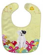 Load image into Gallery viewer, Easter Eggs White Boxer Cooper Baby Bib BB6114BIB