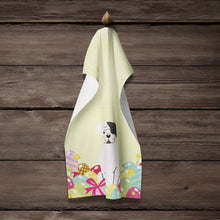 Load image into Gallery viewer, Easter Eggs White Boxer Cooper Kitchen Towel – Artistic Dish Towel for Everyday Use BB6114KTWL