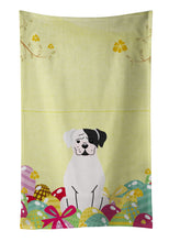 Load image into Gallery viewer, Easter Eggs White Boxer Cooper Kitchen Towel – Artistic Dish Towel for Everyday Use BB6114KTWL