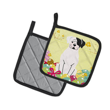 Load image into Gallery viewer, Easter Eggs White Boxer Cooper Pot Holders - Set of 2 - Heat-Resistant Kitchen Essentials BB6114PTHD