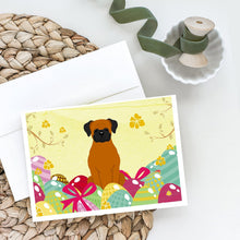 Load image into Gallery viewer, Easter Eggs Fawn Boxer Greeting Cards -  Blank Note Cards – 8-Pack of Artist-Designed Cards with Envelopes