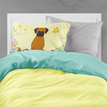 Load image into Gallery viewer, Easter Eggs Fawn Boxer Fabric Standard Pillowcase – Artistic Decorative Front, White Back BB6115PILLOWCASE