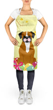Load image into Gallery viewer, Easter Eggs Flashy Fawn Boxer Apron – Artist-Designed Kitchen, BBQ &amp; Craft Apron BB6116APRON