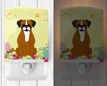 Load image into Gallery viewer, Easter Eggs Flashy Fawn Boxer Ceramic Night Light BB6116CNL