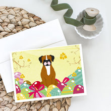 Load image into Gallery viewer, Easter Eggs Flashy Fawn Boxer Greeting Cards -  Blank Note Cards – 8-Pack of Artist-Designed Cards with Envelopes