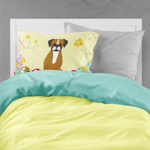 Load image into Gallery viewer, Easter Eggs Flashy Fawn Boxer Fabric Standard Pillowcase – Artistic Decorative Front, White Back BB6116PILLOWCASE