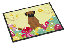 Load image into Gallery viewer, Easter Eggs Brindle Boxer Doormat - 18x27 Decorative Floor Mat – Indoor/Outdoor Rug with Artistic Flair BB6117MAT